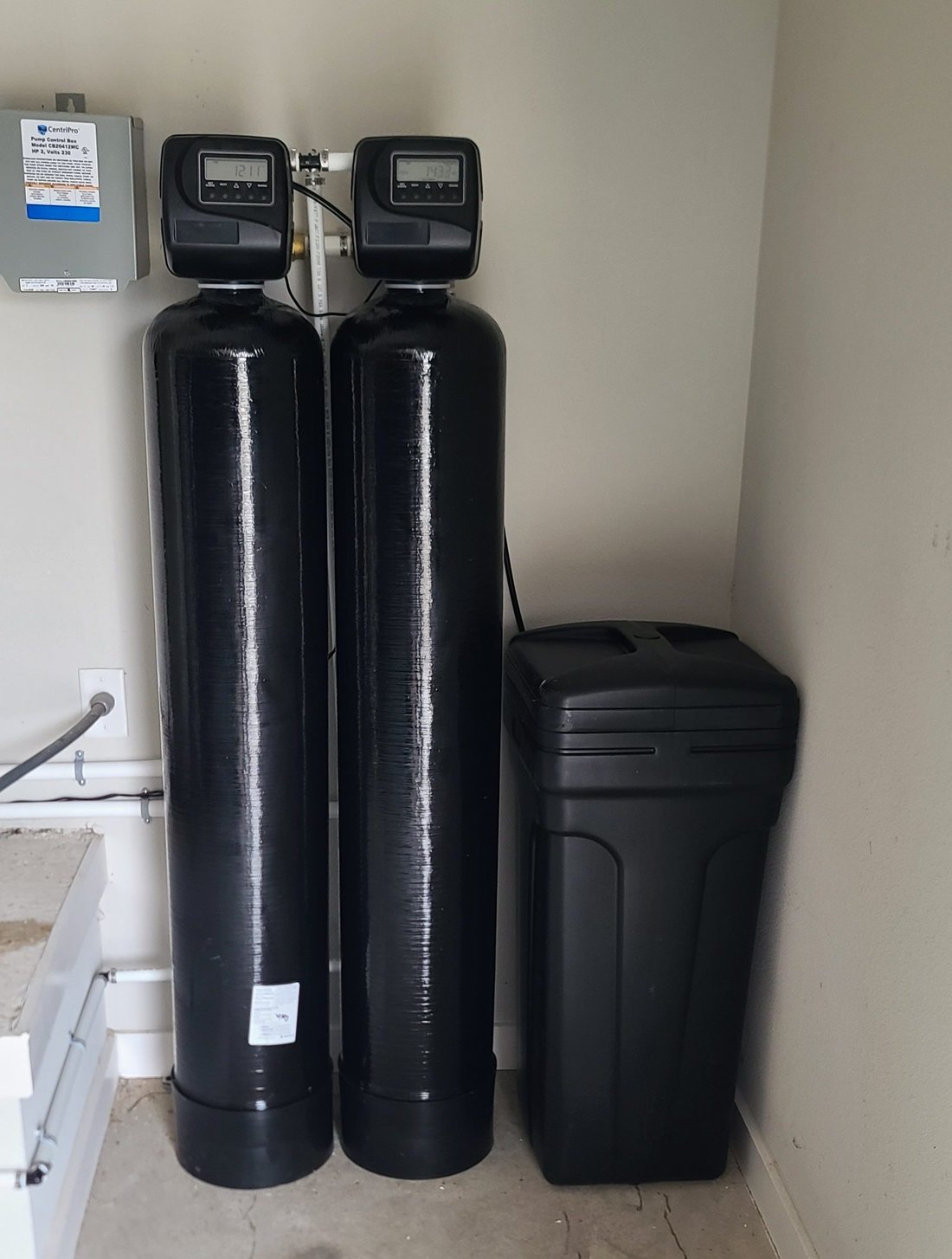 Water treatment system installation, example 4